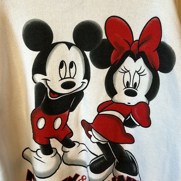 Disney Y2K Vintage XL Mickey & Minnie Crewneck Sweatshirt - Picture 4 of 11